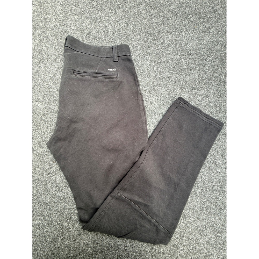 Vuori Meta Pants Mens 32 Black Technical Chino Stretch Performance‎ Activewear